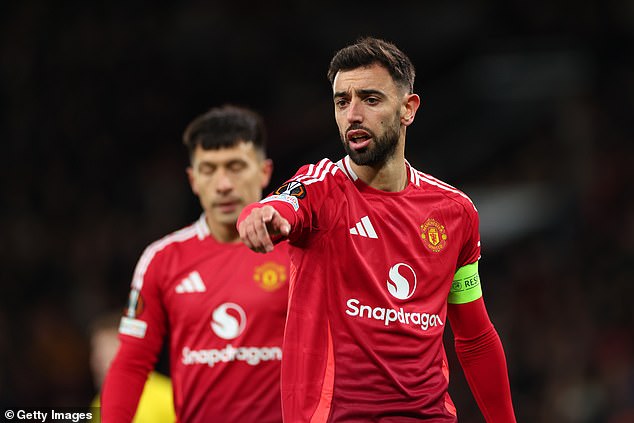 It was a quieter night than usual for United captain Bruno Fernandes, who played in a deeper role