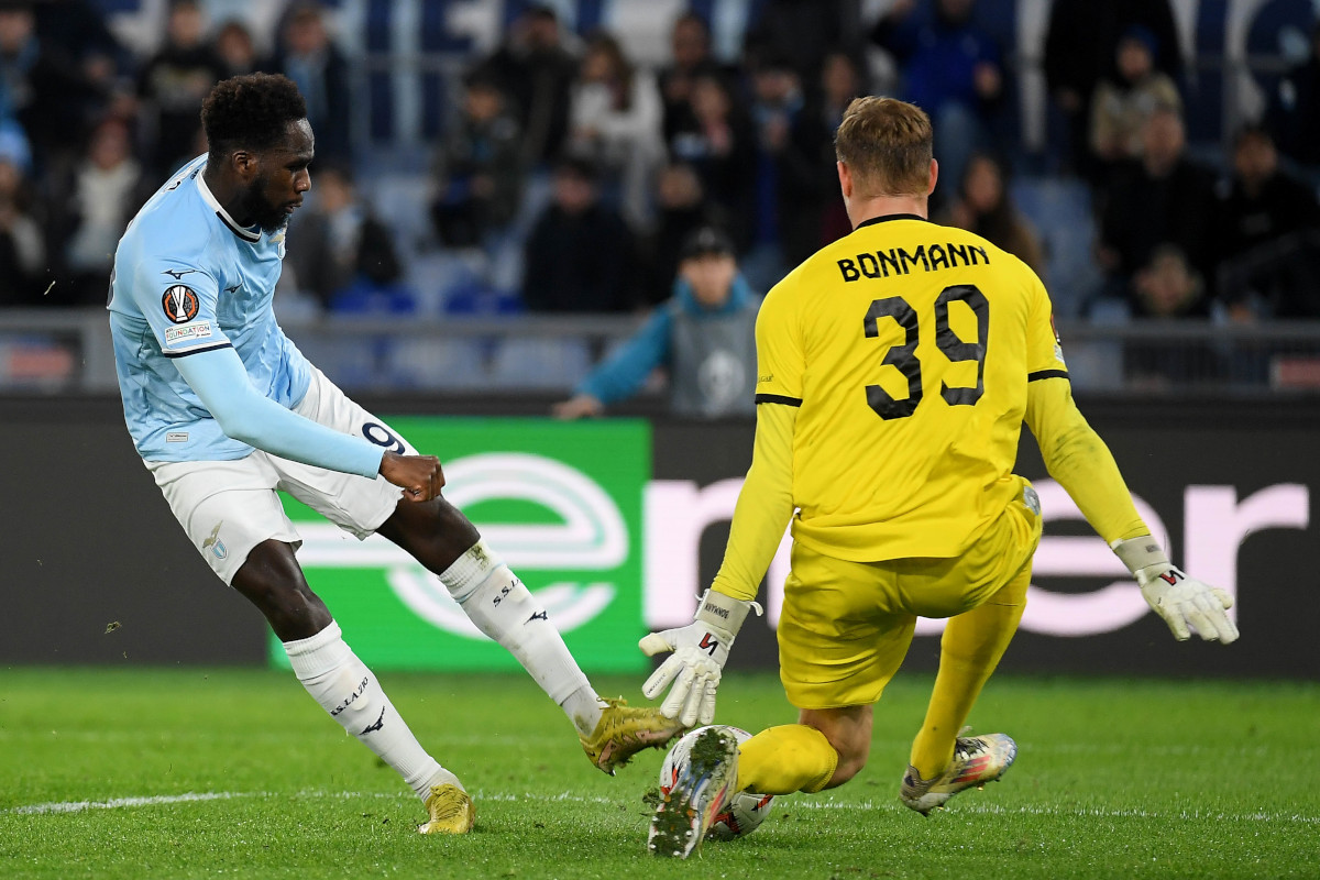 ROME, ITALY - NOVEMBER 28: Boulaye Dia of SS Lazio in action during the UEFA Europa League 2024/25 League Phase MD5 match between S.S. Lazio and PFC Ludogorets 1945 at Stadio Olimpico on November 28, 2024 in Rome, Italy. (Photo by Marco Rosi - SS Lazio/Getty Images)