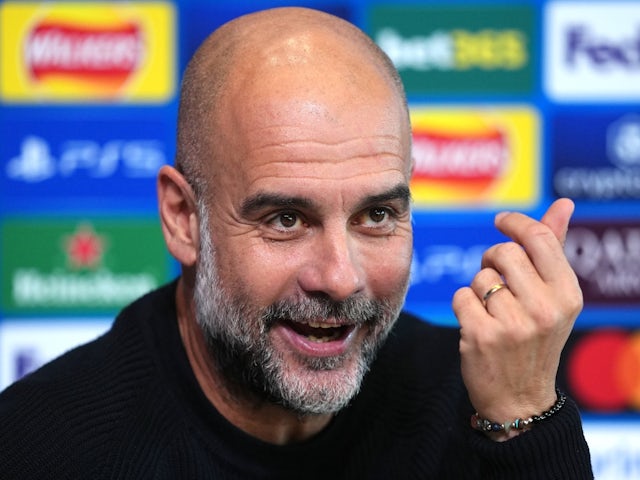 Manchester City manager Pep Guardiola during a press conference on November 25, 2024