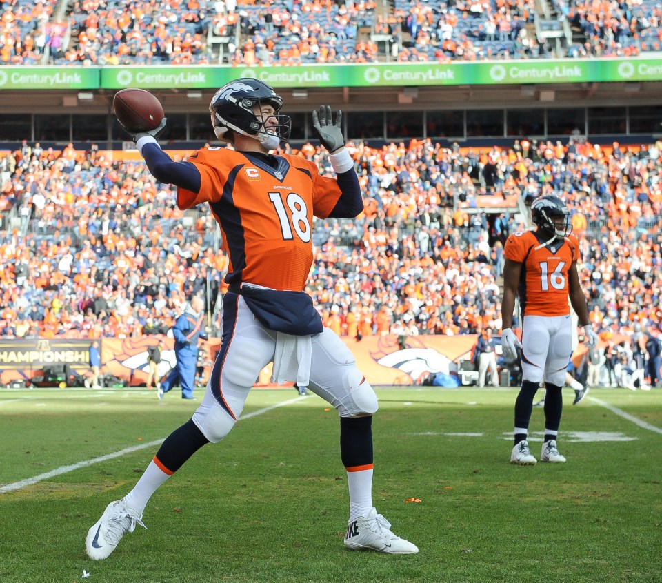 Manning won his fifth MVP award, the most all-time (and his first as a Denver Bronco)