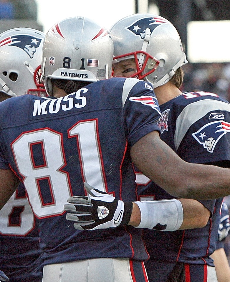 With the help of Randy Moss, Brady led one of the highest scoring offenses in NFL history with the help