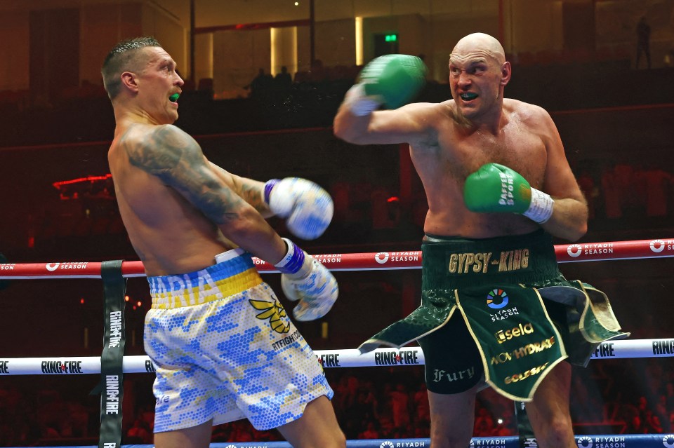 Fury and Usyk will meet again at the back end of December -