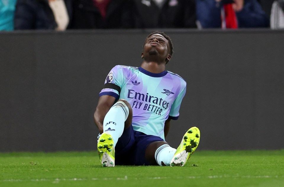 But the news that Saka could be out until March could cost Arsenal in the title race