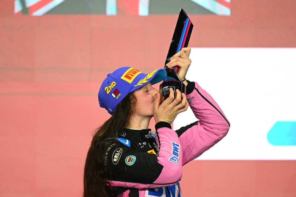 The Brit celebrated on the podium but then had her title taken away