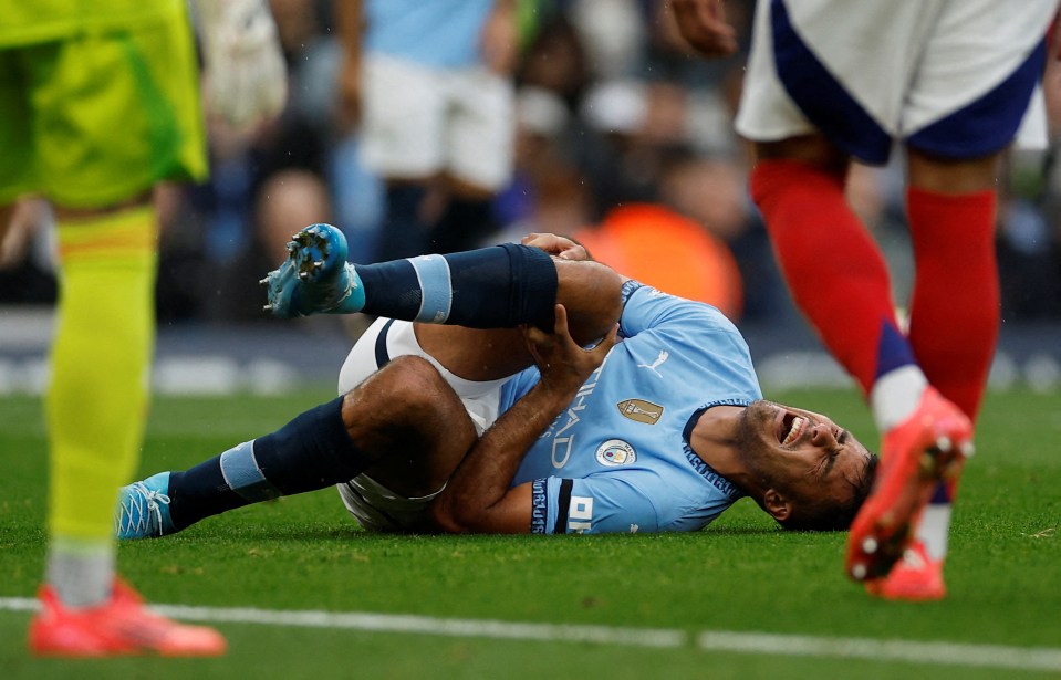 The Spanish midfielder suffered the injury in the 2-2 draw with Arsenal at the Etihad