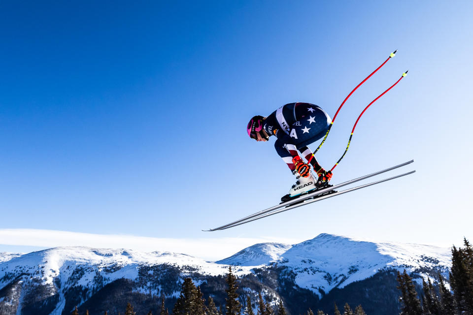 Keely Cashman at Copper Mountain Resort on November 20, 2024 in Copper Mountain, Colorado.

Photo: @dustinsatloff // @usskiteam