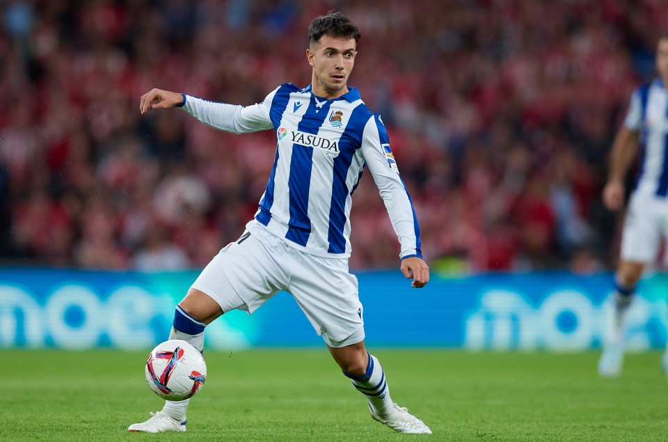 Zubimendi of Real Sociedad is closing in on a move to the Premier League