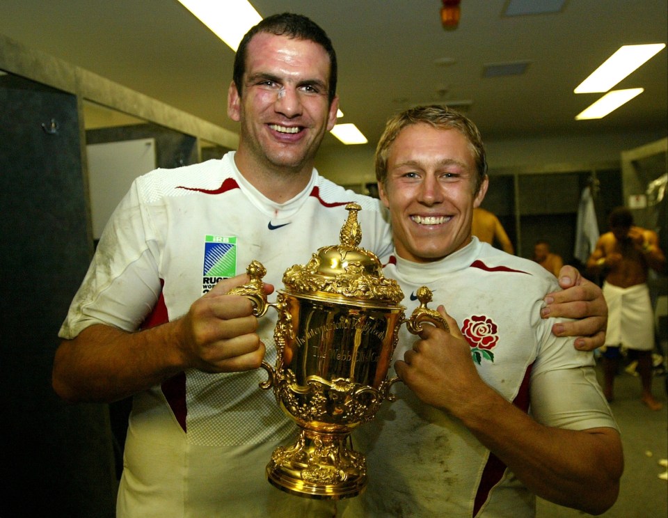 Captained by Martin Johnson, left, England shocked hosts Australia in extra-time