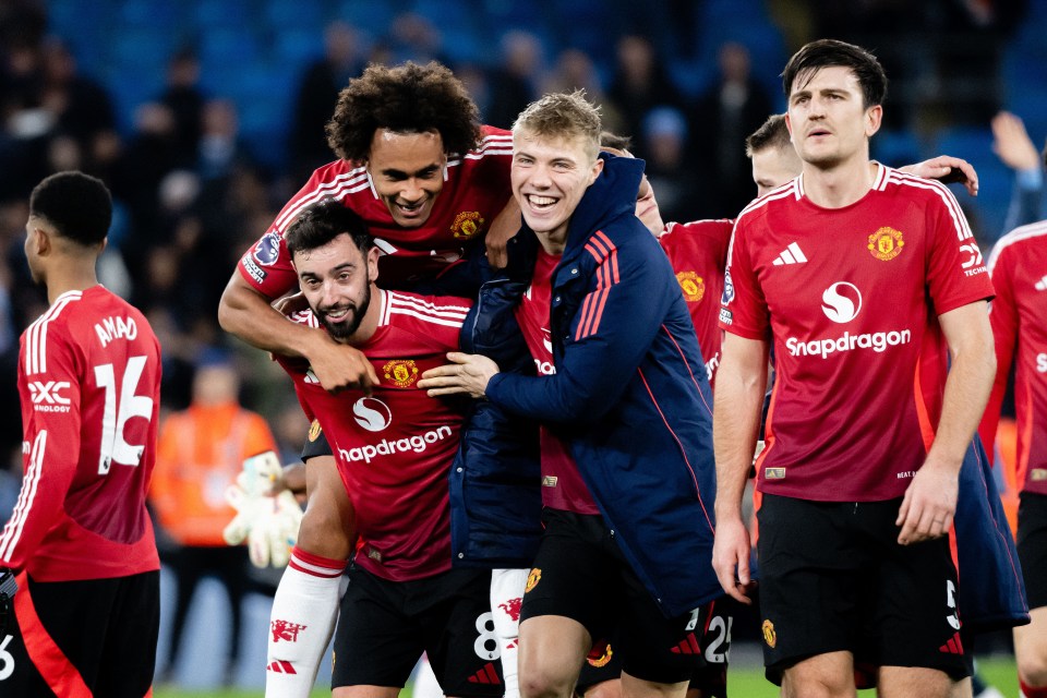 It was a great afternoon at the Etihad for Man United and their fans