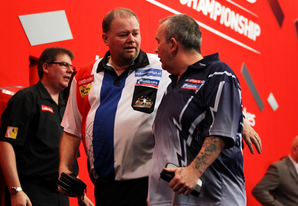 Taylor was furious with Van Barneveld but later apologised to his rival