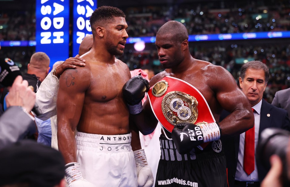 Dubois knocked Joshua out in round five in their Wembley clash