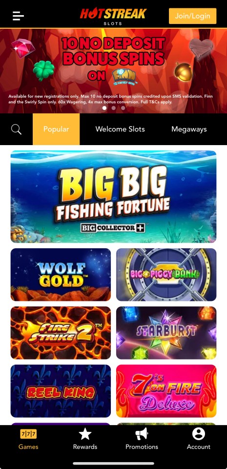 HotStreak Slots mobile casino