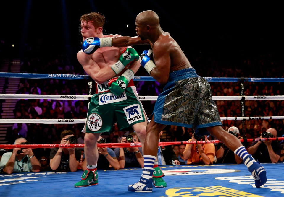 Mayweather was the first man to ever beat Saul 'Canelo' Alvarez