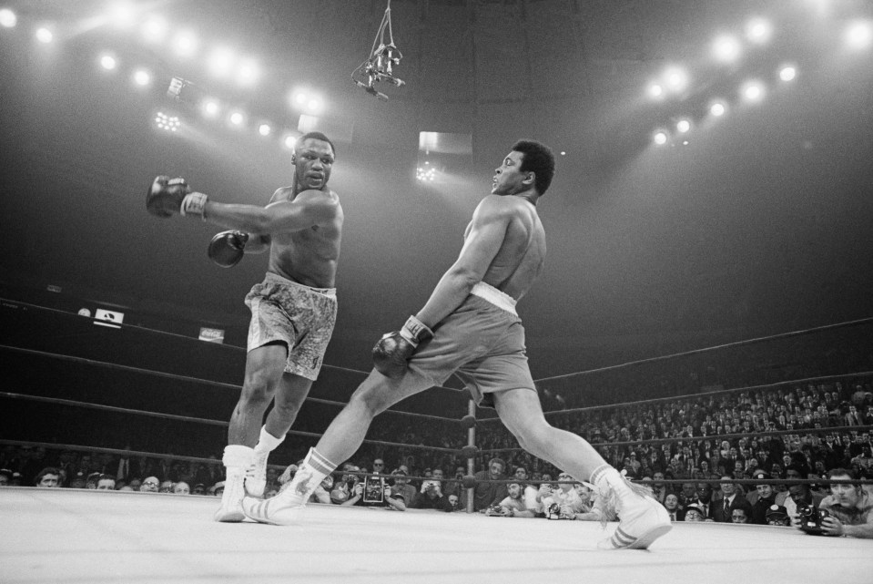 Ali had three legendary fights with Frazier, the first of which is known as 'The Fight of the Century' in New York at the legendary Madison Square Garden