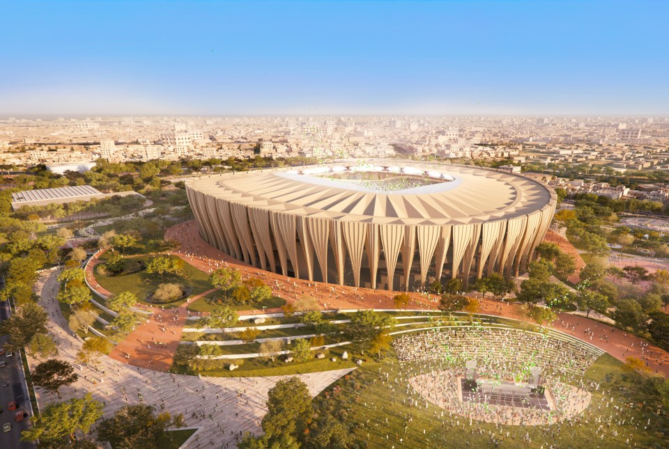 The Prince Faisal bin Fahd Sports City Stadium is a remake of part of the country's history