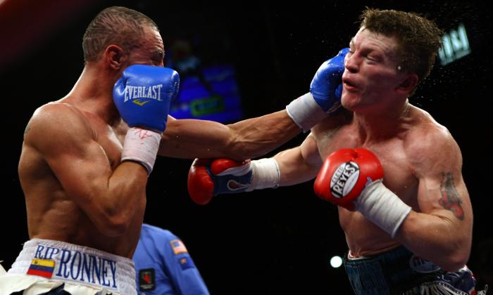 Malignaggi lost to Ricky Hatton for the IBO light-welterweight title in 2008