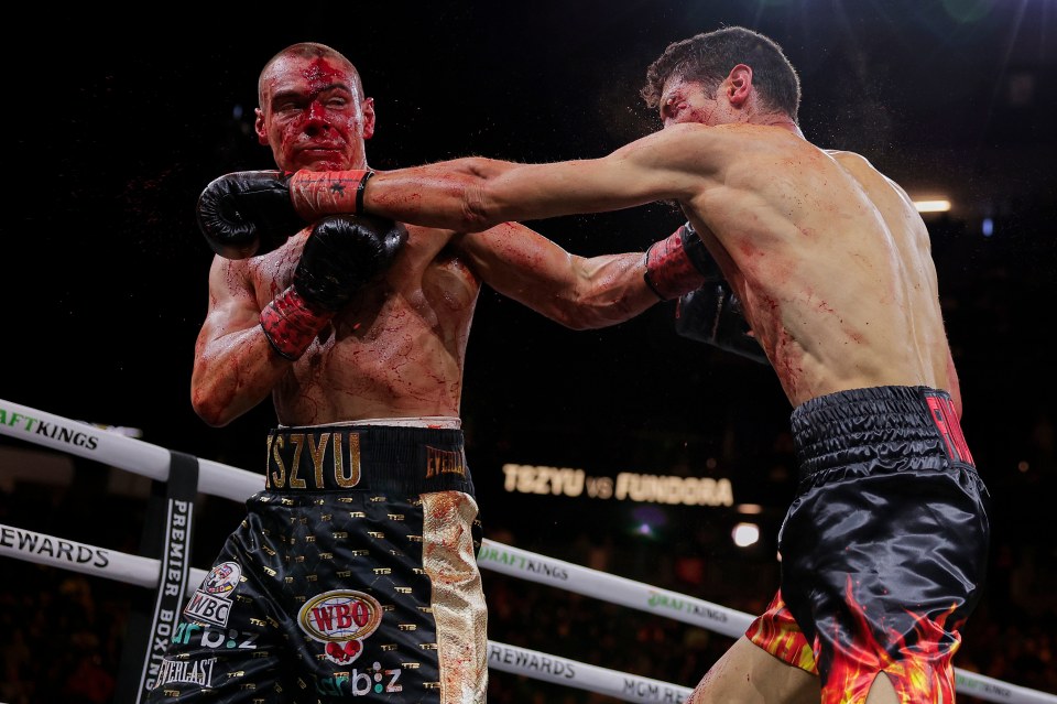 Fundora beat Tim Tszyu to scoop the WBO and WBC titles