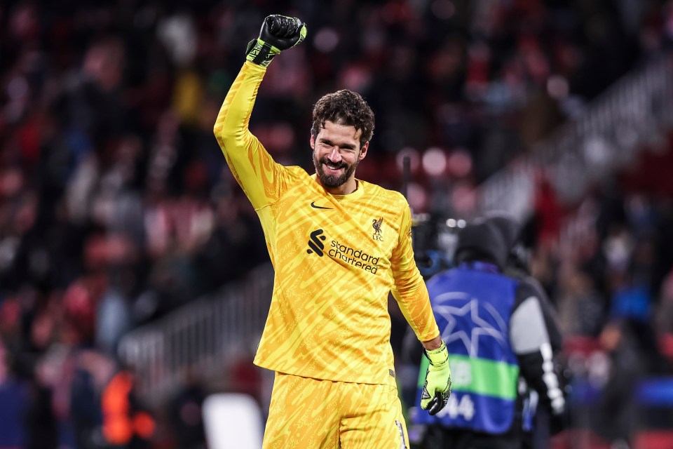 Returning goalkeeper Alisson did receive praise from his boss