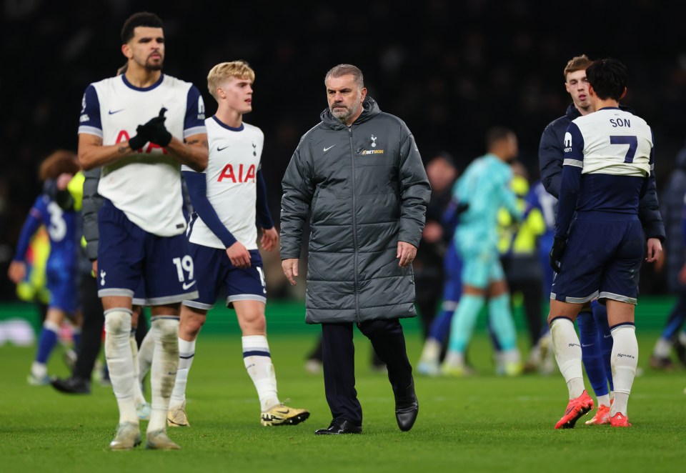 Postecoglou's side meet Man United in the League Cup on Thursday