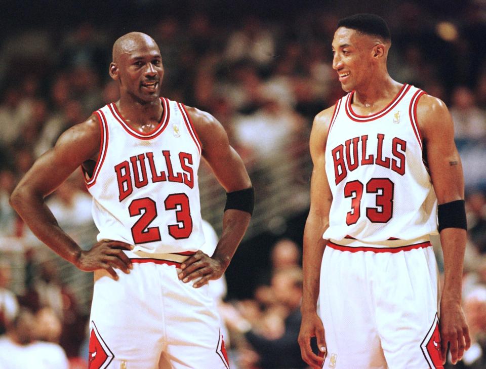 Jordan and running mate Scottie Pippen dominated the 1990s