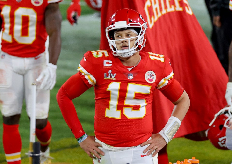 Mahomes played through a toe injury in the game against Brady and the Bucs