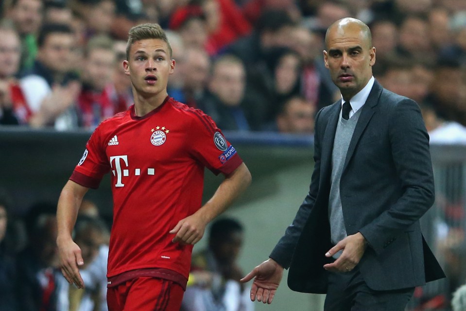 A young Kimmich won the Bundesliga under Guardiola's management in 2015-16