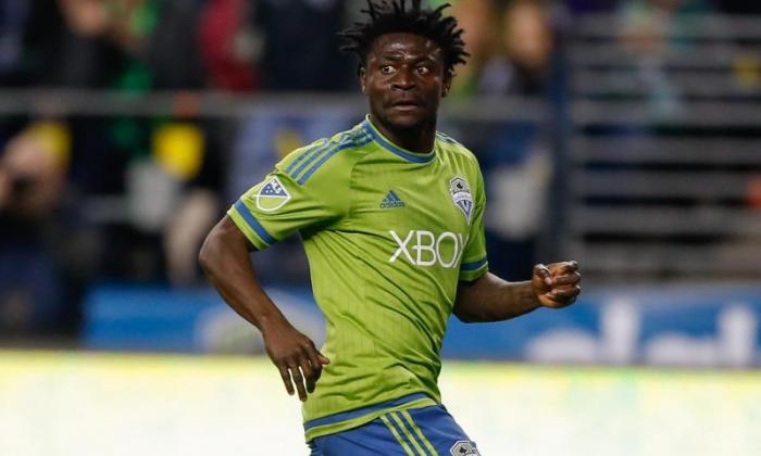 Obafemi Martins in action for Seattle Sounders