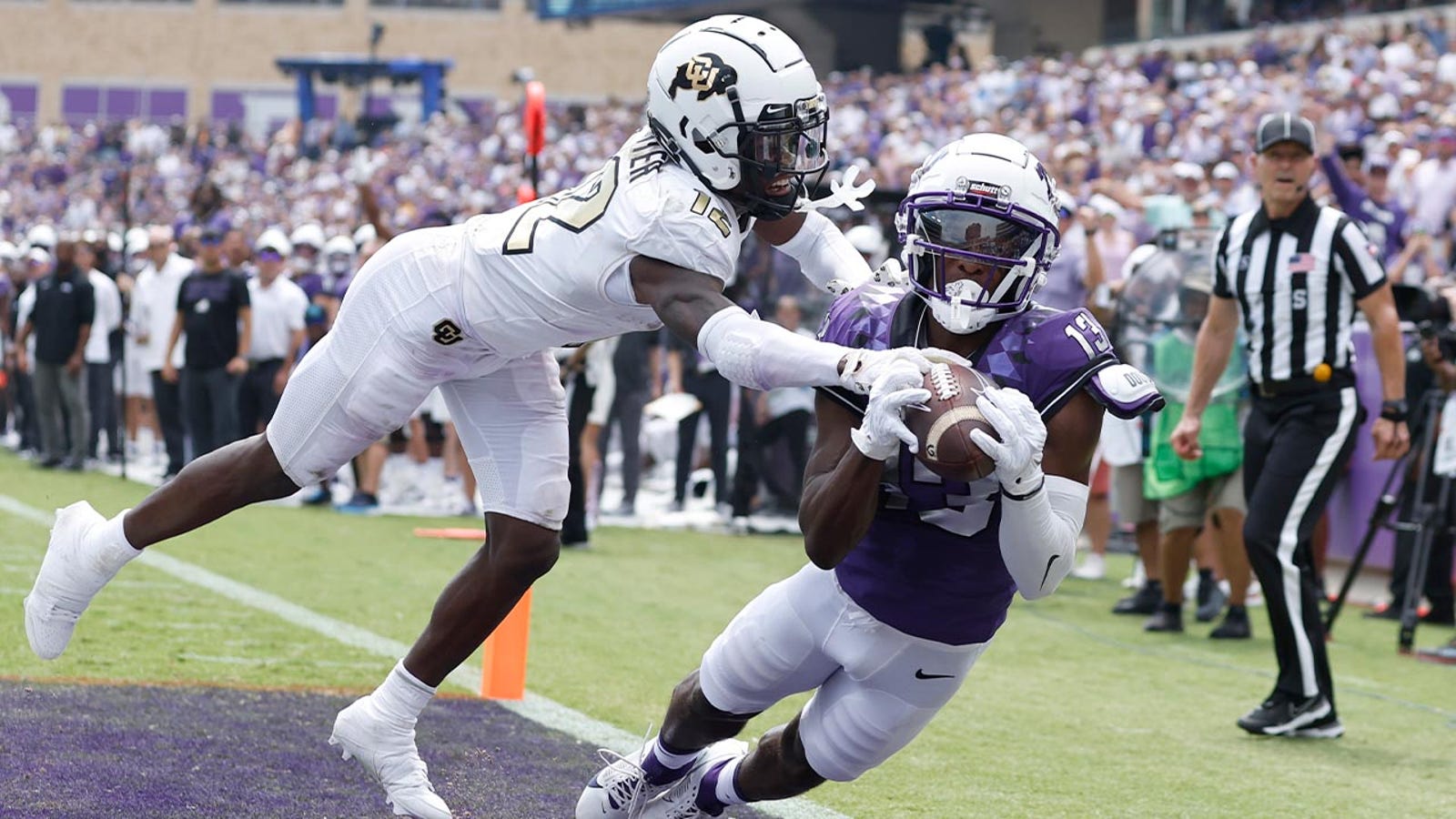 Colorado's Travis Hunter puts up HISTORIC numbers on BOTH sides of the ball in shocking upset against No. 17 TCU