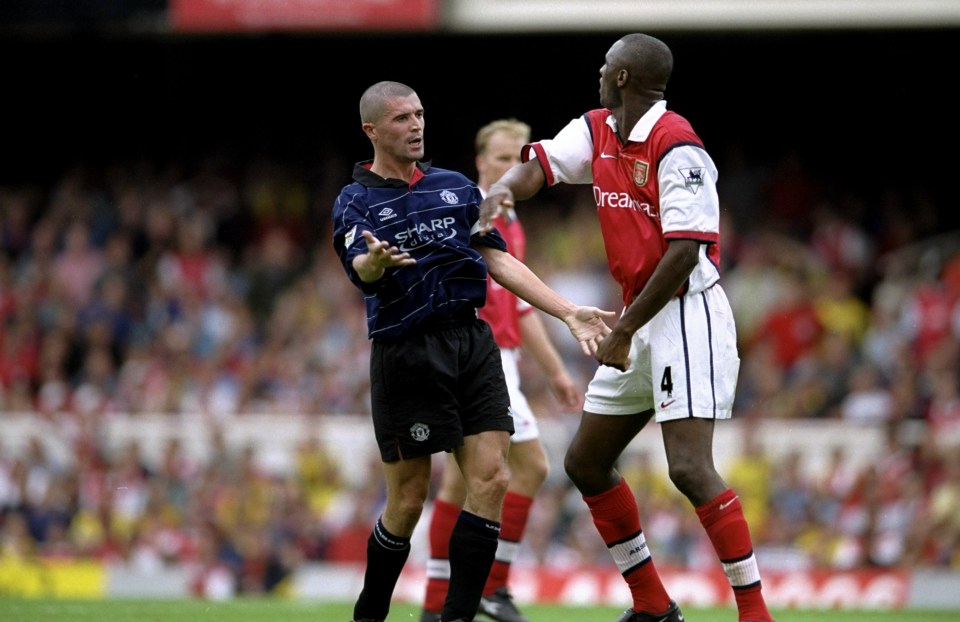 Keane and Vieira epitomised the once fierce rivalry between United and Arsenal