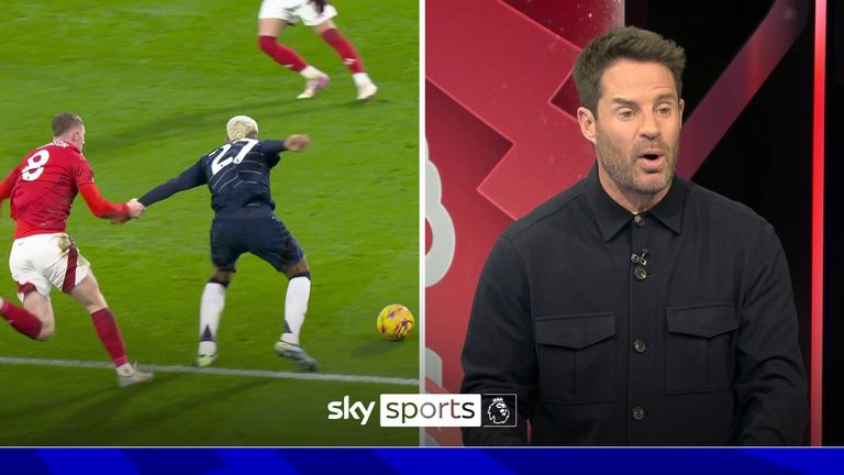 Jamie Redknapp believes Aston Villa&#39;s Morgan Rogers should have been awarded a penalty against Nottingham Forest in the first half of their Premier League clash.