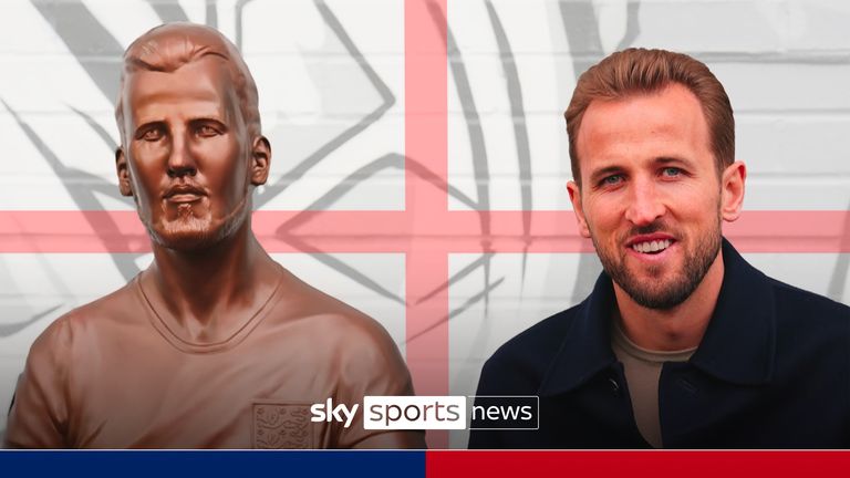 England captain Harry Kane honoured with statue and mural