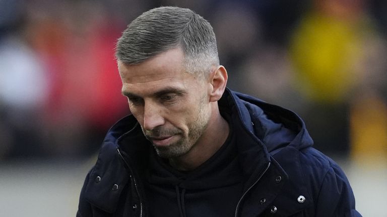 Wolves boss Gary O'Neil during the match against Ipswich