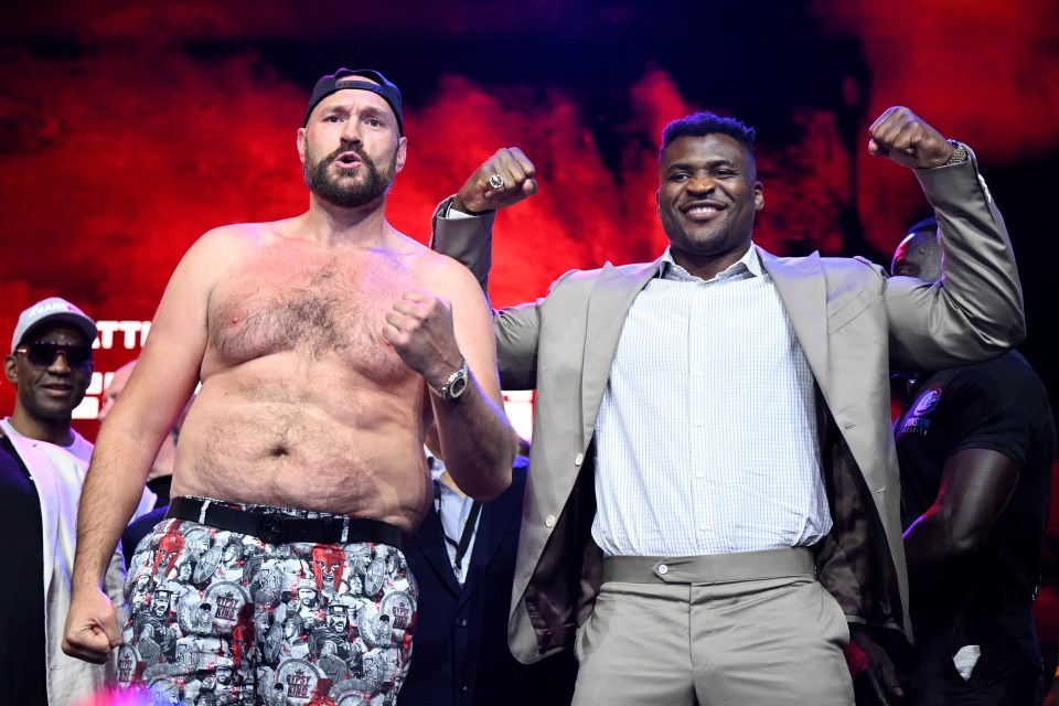 Fury had weighed in at a career-highest when he fought Ngannou last year