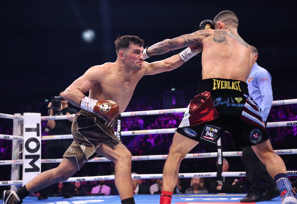 Manchester, UK: Jack Catterall v Arnold Barboza Jr, WBO Interim World Super Lightweight Title.<br />
15 February 2025<br />
Picture By Mark Robinson Matchroom Boxing