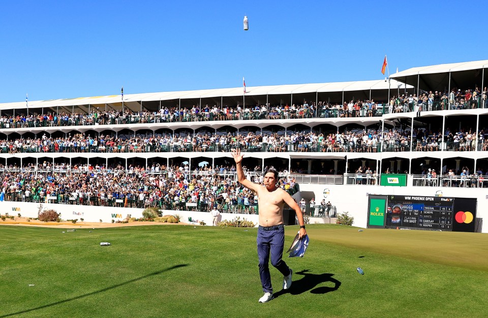 It's always pure carnage in Scottsdale, which flies in the face of golf's stuffy reputation