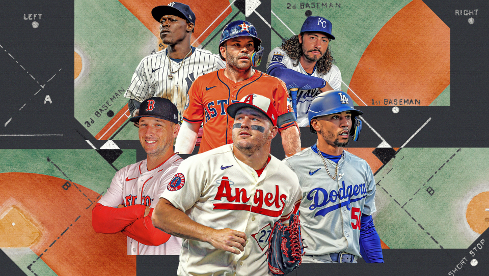 Mike Trout and Jose Altuve are among the MLB stars changing positions this spring. (Bruno Rouby/Yahoo Sports)