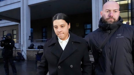 Sam Kerr seen leaving court during racially aggravated harassment trial – video