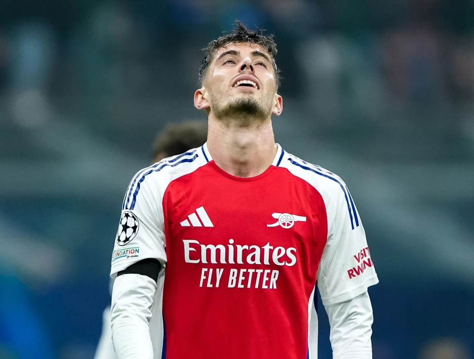 Havertz is Arsenal's top scorer this term