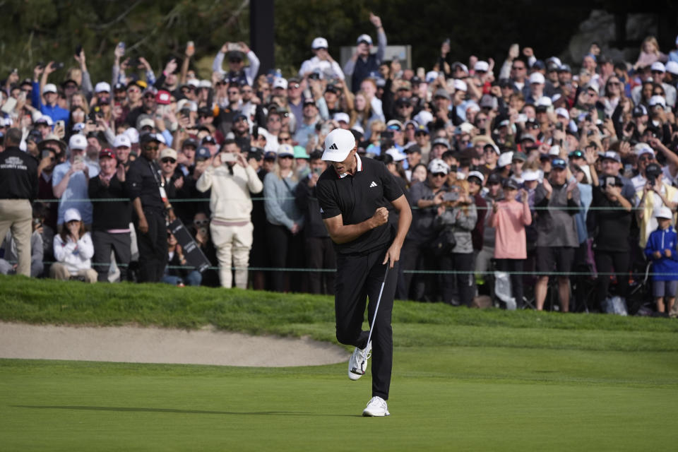 Ludvig Åberg closed out the Genesis in definitive style. (AP Photo/Gregory Bull)