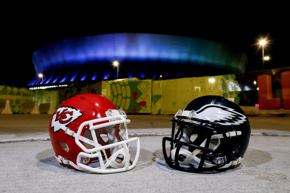 The Chiefs and Eagles will meet in the Super Bowl for the second time in three years. (Photo by Don Juan Moore/Getty Images)