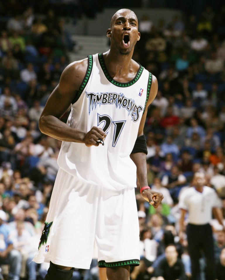 Kevin Garnett was as talented as he was intense on the basketball court