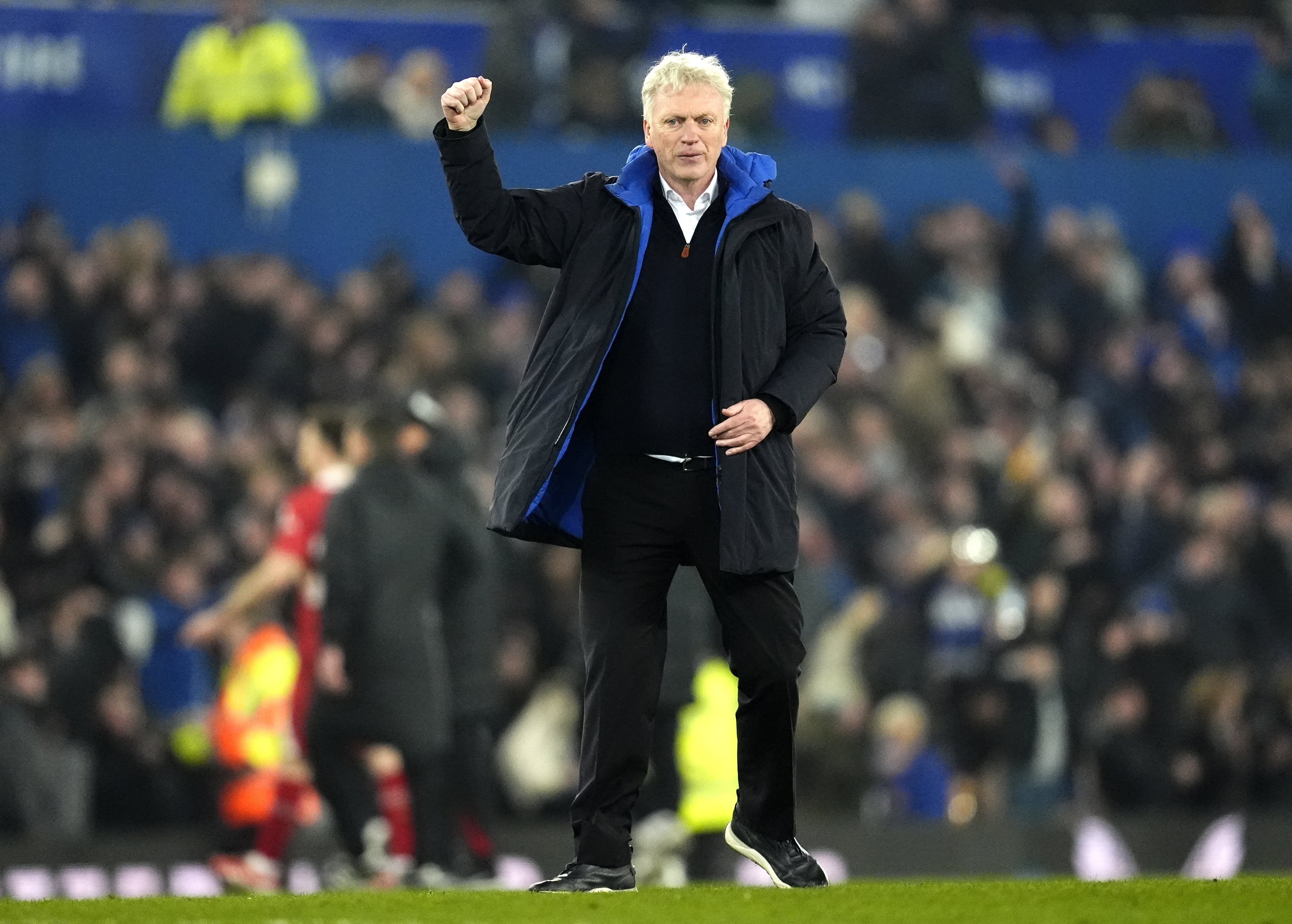 Everton manager David Moyes applauded the fans after his side secured a 2-2 draw (Nick Potts/PA)