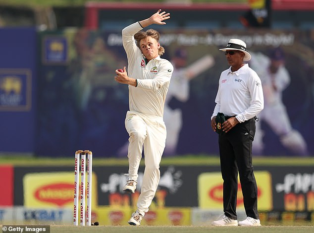 The Sri Lanka series also featured Test debuts for long-time reserve batter Josh Inglis and bolter Cooper Connolly (pictured)