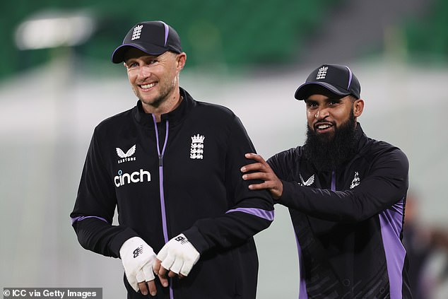 As ever, much will rely on the guile of Adil Rashid (right, with Joe Root) - England's best bowler