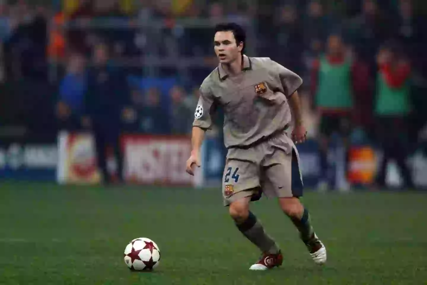 Barcelona legend Andres Iniesta pictured in 2004 (Image: Getty)