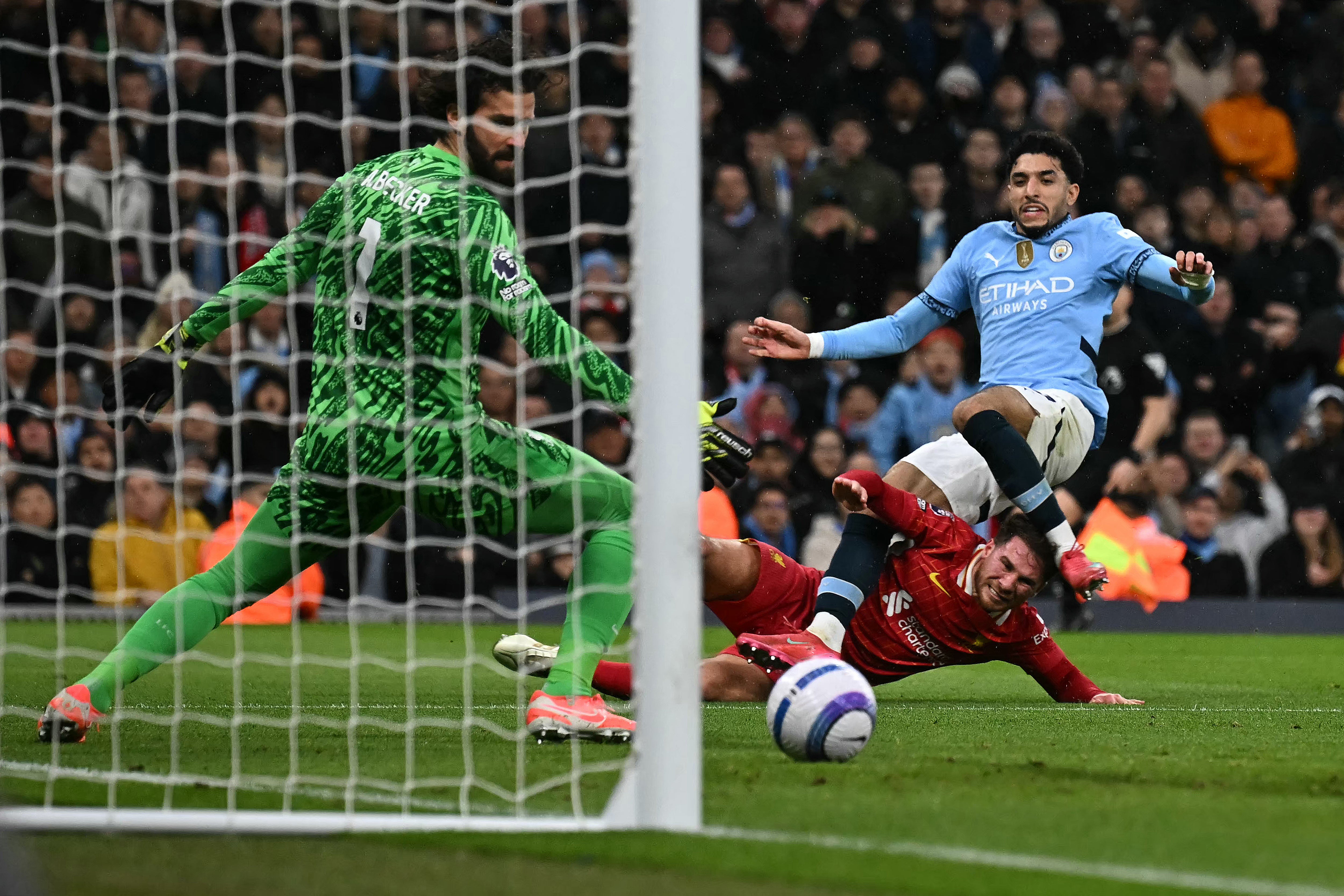 Omar Marmoush provided a fine finish for a goal only for it to be ruled out for offside