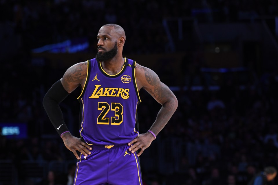 LeBron James #23 of the Los Angeles Lakers.