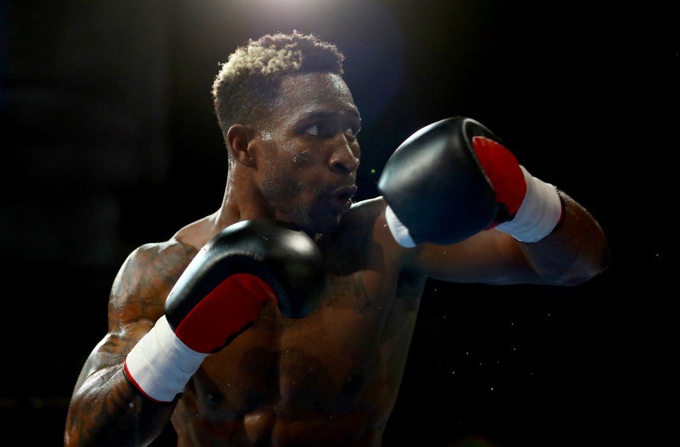 BERLIN, GERMANY - AUGUST 28: William Scull of Cuba in action against Mathias Eklund of Finland during their Super Middleweight fight between Mathias Eklund and William Scull during the AGON Fight Night at Havelstudios on August 28, 2020 in Berlin, Germany. (Photo by Martin Rose/Bongarts/Getty Images)