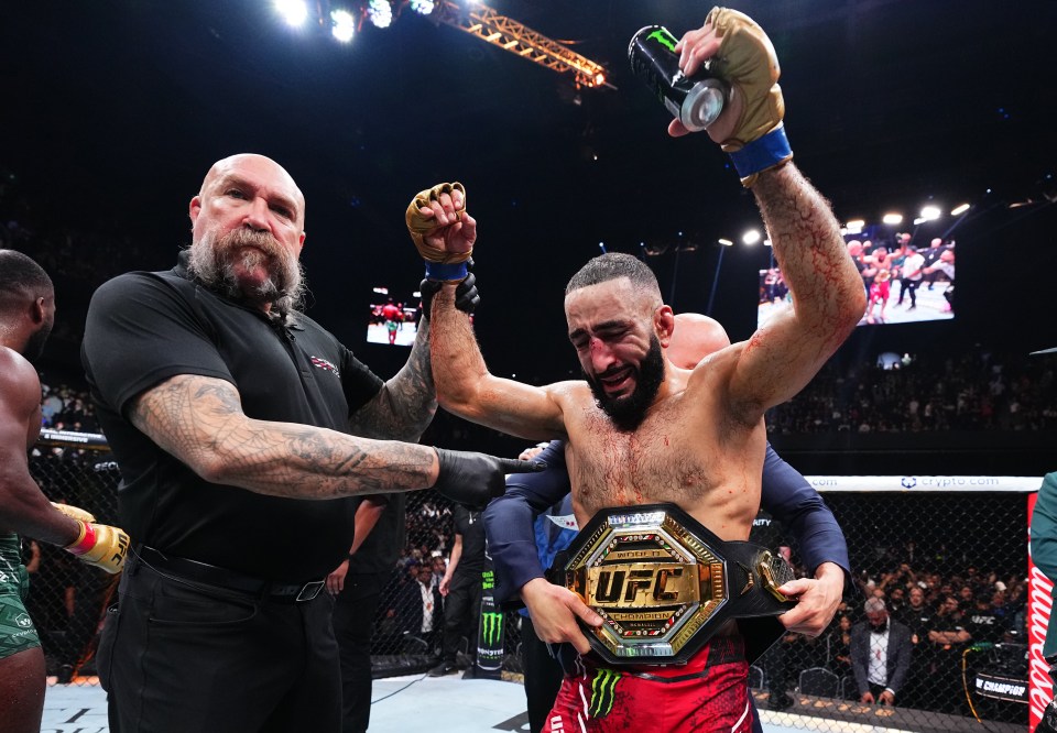 Muhammad won the belt from Edwards at around 5am in Manchester