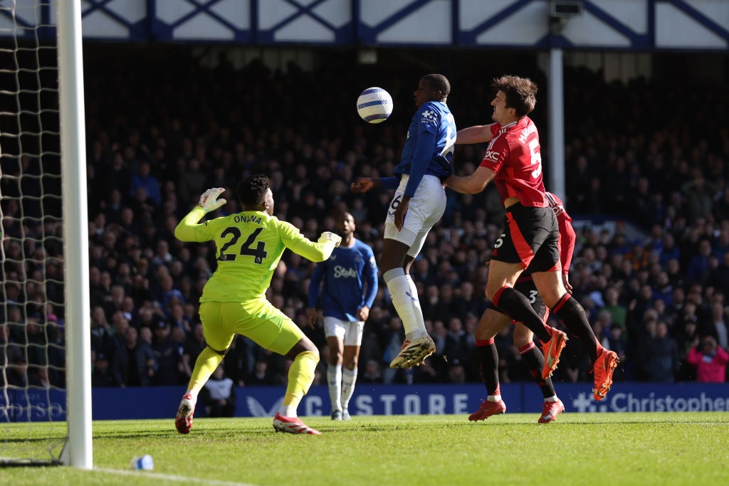 Doucoure headed Everton into a deserved lead